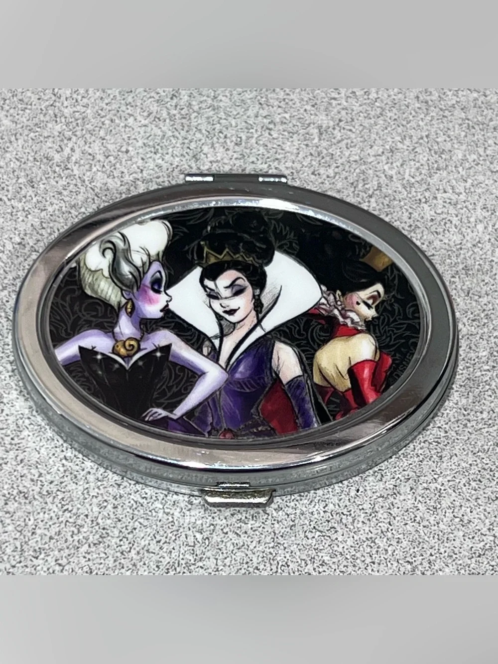 Disney Villains Sequin Cosmetic Bag & Compact Mirror